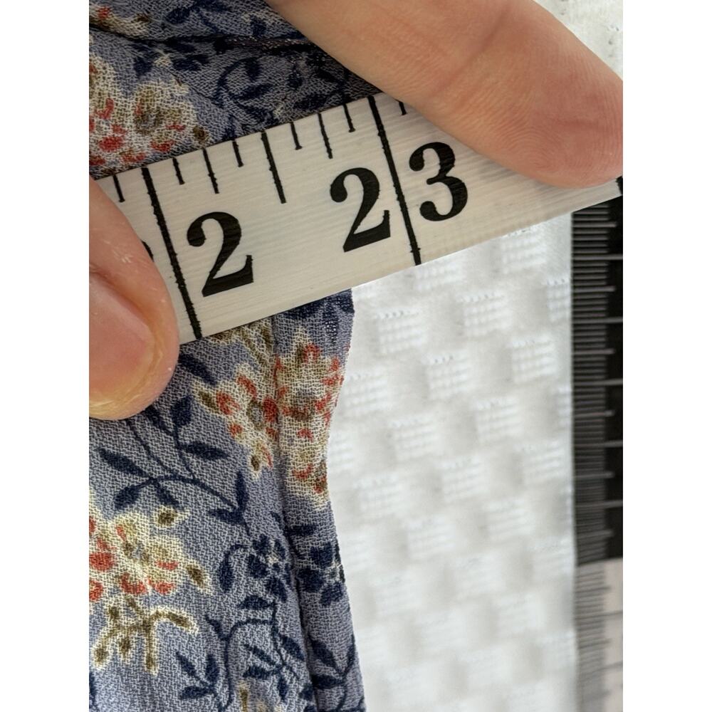 April Cornell XL Floral Blue Cottage Core Summer Sun Dress Pockets - Picture 13 of 14
